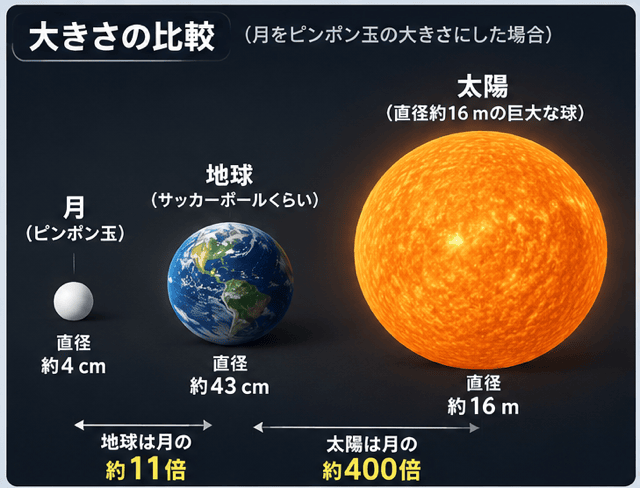 月 太陽 大きさ 偶然