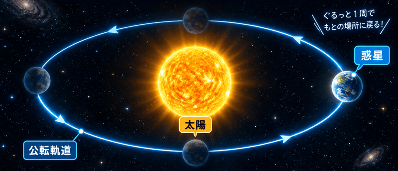 公転周期と会合周期の違いとは？惑星の周期をわかりやすく解説